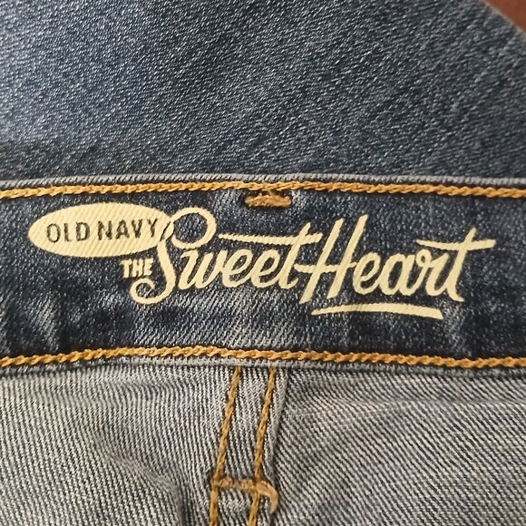 Old Navy Jeans Size 6 Short The Sweetheart Boot Cut Mid Rise Blue Denim Stretch - Picture 7 of 8